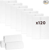 120 Pcs Self-Sealing Drawer Cat Litter Bags for Pet Snowy + Cat Litter Box | Pre-Punched Holes Anti-Shifting, Thickened & Wear-Resistant, Leakproof Secure Liner, Lock Litter Odor, Quick Install