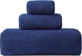 30x60 Inches Extra Large Bath Towels Set Super Soft Absorbent Luxury Microfiber Towels for Bathroom (Navy Blue, 3PCS)