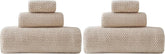 30x60 Inches Extra Large Bath Towels Set Super Soft Absorbent Luxury Microfiber Towels for Bathroom (Beige,3PCS) (Pack of 2)