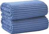 2 Piece Bath Sheets, 40"x80" Microfiber Bath Towels, Blue | Extra-large size, Quick dry, Highly Absorbent, Lint Free .shower towels for bathroom gym spa .Big and Tall users