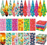 12 Pack Microfiber Beach Towel Set 32x71 Oversized Extra Large Swim Pool Towel Soft Fiber Beach Towels Set for Summer Travel Spa Swim Pool Accessories Vacation Essential Gift(Hawaii Tropical)