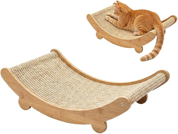 2026 New Cat Recliner Scraper Board, Large 2 in 1 Cat Recliner Scratch Board, Durable Cat Scratching Pad Cat Scratcher Bed Cardboard Cat Scratchers for Indoor Cats (A)