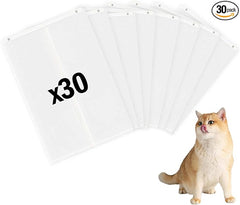30pcs Cat Litter Box Liners for SNOW+Cat Litter Box,Self-Sealing Waste Bags