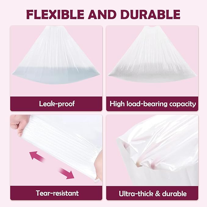 120pcs Cat Litter Box Liners for SNOW+Cat Litter Box,Self-Sealing Waste Bag
