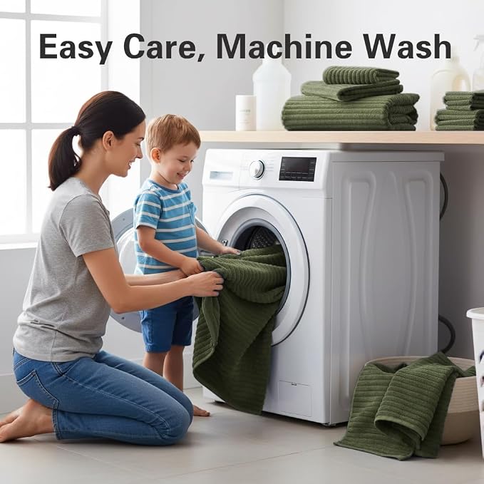 2 Piece Bath Sheets, 40"x80" Bath Towels, Olive Green | Extra-large size, Quick dry, Highly Absorbent, Lint Free .shower towels for bathroom gym spa .Big and Tall users