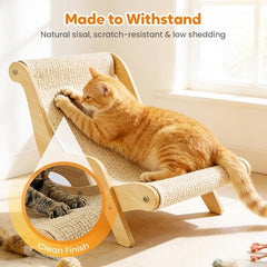 2026 New Cat Recliner Scraper Board, Large 2 in 1 Cat Recliner Scratch Board, Durable Cat Scratching Pad Cat Scratcher Bed Cardboard Cat Scratchers for Indoor Cats (B)