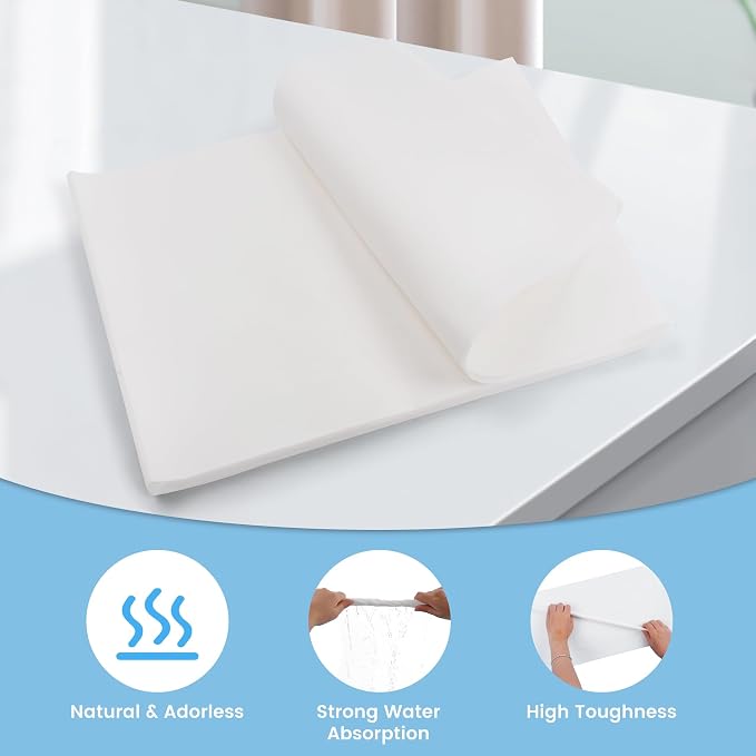 17.7x13.8in Bird Cage Liners - 100 Sheets Pre-Cut Disposable Cage Tray Liners, High Absorbent Non-Woven Pads for Parrots, Cockatiels and Small Animals