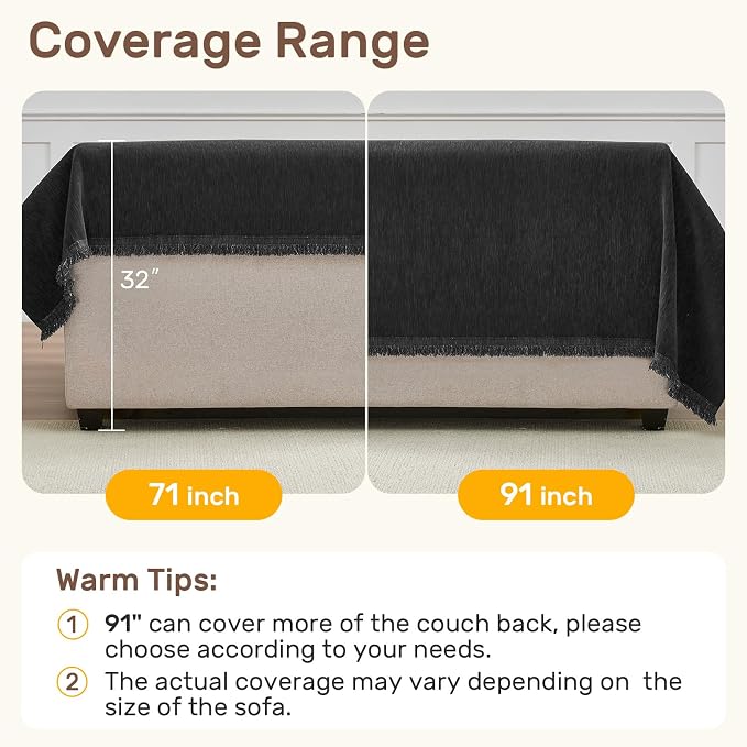 2 Pieces Sectional Couch Covers L Shaped Cover XL Charcoal Gray | Thick Washable Fabric for L Shaped Sectional Sofa, Anti-Pet Hair, Stain & Wear Resistant, Easy Care & Installation
