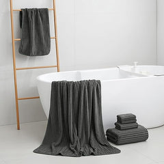 2 Piece Bath Sheets, 40"x80" Bath Towels, Charcoal Gray | Extra-large size, Quick dry, Highly Absorbent, Lint Free .shower towels for bathroom gym spa .Big and Tall users