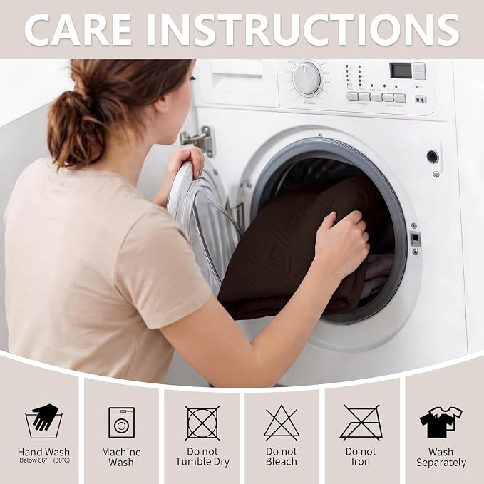 100% Waterproof Couch Cover for Dogs, Anti-Slip Washable Sofa Cover with Elastic Straps & Side Pockets, Durable Furniture Protector for Kids, Pets & Dogs (Armchair 23", Chocolate)
