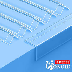 12PCS Clear Self-Adhesive Wall Corner Protectors .Corner Guards & Edge Protector for Wall Door Frame Cabinet Baseboard & Door, Table, Stair (35.4" X 1.18")