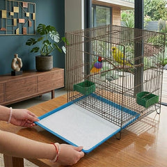 150 Sheets Custom Cut Bird Cage Liner Pet Cage Liner Choice Plain Paper-Poly Coated-Wax Bird Cage Liner *****Message with Specific Size After Ordering***** (Poly Coated (40lb) 18x24)