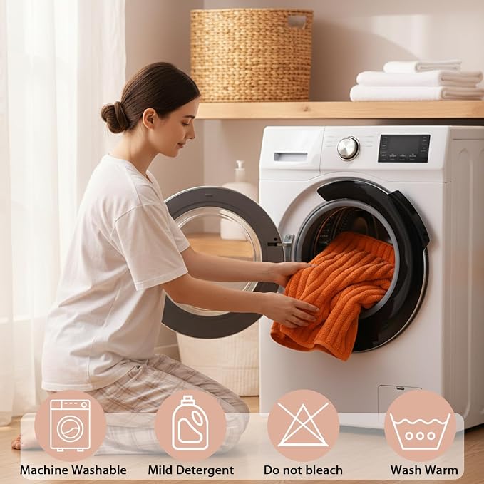 2 Piece Bath Sheets, 40"x80" Bath Towels, Burnt Orange | Extra-large size, Quick dry, Highly Absorbent, Lint Free .shower towels for bathroom gym spa .Big and Tall users