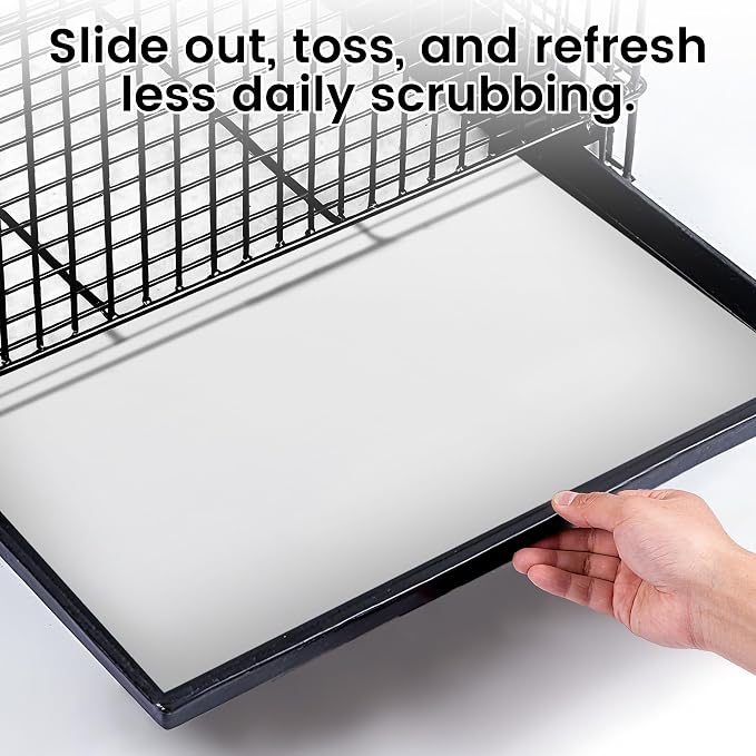 17.7x13.8in Bird Cage Liners - 200 Sheets Pre-Cut Disposable Cage Tray Liners, High Absorbent Non-Woven Pads for Parrots, Cockatiels and Small Animals