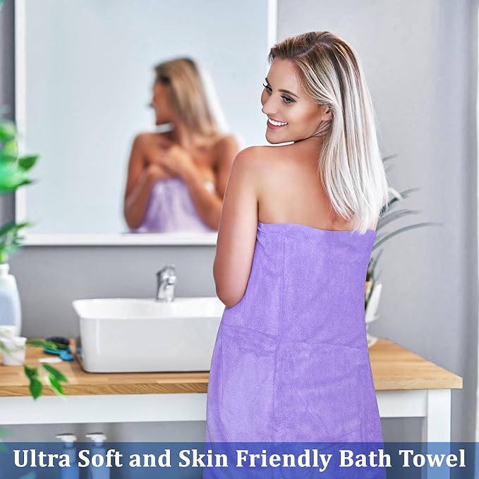 10 Pack Bath Towels Set, Soft Microfiber Towel 27.5 x 55 Inches | Lightweight, Quick Dry, Highly Absorbent Towels for Bathroom, Shower & Beach(Multicolor)