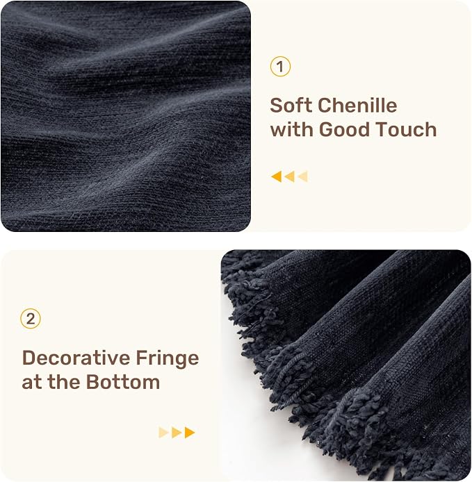 2 Pieces Sectional Couch Covers L Shaped Cover XXL Navy Blue | Thick Washable Fabric for L Shaped Sectional Sofa, Anti-Pet Hair, Stain & Wear Resistant, Easy Care & Installation