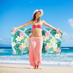 12 Pcs Oversized Microfiber Beach Towels Set 30 x 60 Extra Large Fiber Swim Pool Towel Absorbent Bath Blanket for Travel Vacation Accessories Gift Spa Soft Lightweight (Summer)
