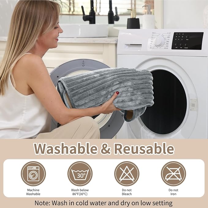 100% Waterproof Couch Covers for Dogs, 35"×59" Washable Couch Cover, Non Slip Sectional Couch Covers for 3 Cushion Sofa Cover Pet Friendly, Cat and Dog Couch Bed Cover-Light Grey