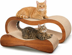 2 in 1 Cat Scratch Pads, Large Scratcher Board for Scraching & Napping, 100% Recyclable&Reversible Cat Scratchers for Indoor Cats Scratching Pad Couch Lounger Cardboard