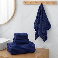 2 Piece Bath Sheets, 40"x80" Bath Towels, Navy Blue | Extra-large size, Quick dry, Highly Absorbent, Lint Free .shower towels for bathroom gym spa .Big and Tall users