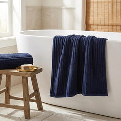 3 Pack Bath Towel Set, 40"x80" Oversized Bath Sheet,Navy Blue | Ultra Soft Microfiber, Lint Free, Quick Dry, Highly Absorbent, Full Body Coverage, 1 Bath Sheet, 1 Hand Towel, 1 Washcloth