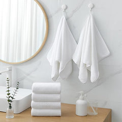 18 Piece Microfiber Bath Towels Set - 6 Bath Sheets,6 Hand Towels And 6 Washcloths,Soft Family Towels,Highly Absorbent Bathroom Towel,Quick Dry Shower Towel Luxury Towels For Hotel Spa Dorm-White