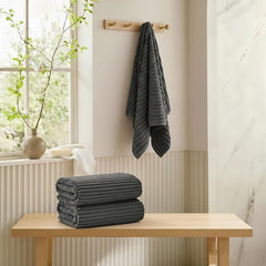 2 Piece Bath Sheets, 40"x80" Bath Towels, Charcoal Gray | Extra-large size, Quick dry, Highly Absorbent, Lint Free .shower towels for bathroom gym spa .Big and Tall users