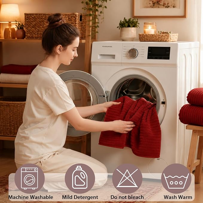 2 Piece Bath Sheets, 40"x80" Microfiber Bath Towels, Red | Extra-large size, Quick dry, Highly Absorbent, Lint Free .shower towels for bathroom gym spa .Big and Tall users