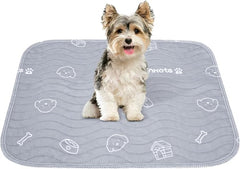 2 Pack Puppy Pee Pads Heavy Absorbency Washable for Dogs, Reusable Pee Pads | Non-Slip Waterproof Pet Training Pads for Puppy Playpen, Crate, Whelping Box, 18"x24"