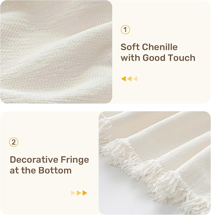 2 Pieces Sectional Couch Covers L Shaped Cover XXL Cream White | Thick Washable Fabric for L Shaped Sectional Sofa, Anti-Pet Hair, Stain & Wear Resistant, Easy Care & Installation