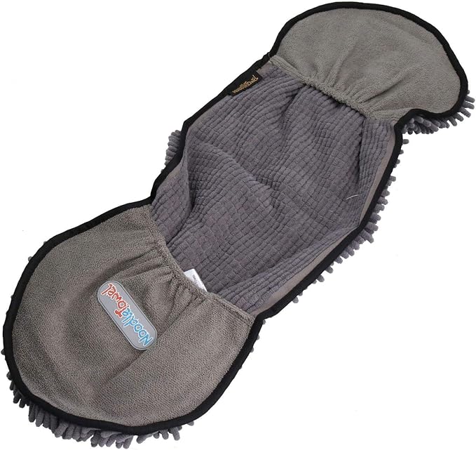 1 Super Absorbent Grey Microfiber Dog Cat Pet Noodle Towel Quick Drying