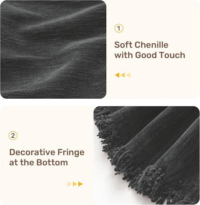 2 Pieces Sectional Couch Covers L Shaped Cover XXL Charcoal Gray | Thick Washable Fabric for L Shaped Sectional Sofa, Anti-Pet Hair, Stain & Wear Resistant, Easy Care & Installation