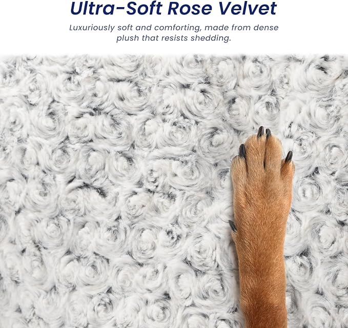 3.5" Thick Deluxe Plush Dog Bed Mat for Car, Comfy Dog Seat Cover, Pet Bed & Seat Cover Protector, Washable & Anti-Slip Travel Pet Mat, Fit for Backseat Extenders of Cars Trucks SUVs, 54" x 25”