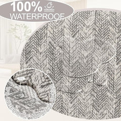 1OO% Waterproof Sectional Couch Covers for Dogs L Shaped Corner Sofa Cover Washable Chenille Sofa Slipcovers Blanket Modern Jacquard Pet Furniture Protector (91"x252", Gray Wave)