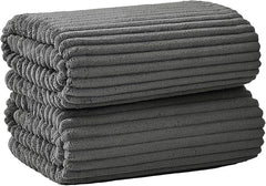 2 Piece Bath Sheets, 40"x80" Bath Towels, Charcoal Gray | Extra-large size, Quick dry, Highly Absorbent, Lint Free .shower towels for bathroom gym spa .Big and Tall users