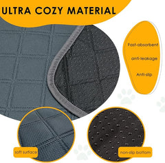 2 Pack Washable Guinea Pig Cage Liners for C&C 2x4 Habitat Guinea Pig Bedding Super Absorbent | Waterproof | Non Slip| Reusable Guinea Pig Pee Pads for Small Animals Cages - 57.1" x 27.6"