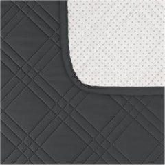 100% Waterproof Couch Cover for Dogs, Washable Anti-Slip Sofa Cover with Elastic Straps & Side Pockets, Quilted Furniture Protector for Kids & Pets (Oversize Sofa 78", Blackishgray)