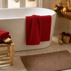 2 Piece Bath Sheets, 40"x80" Microfiber Bath Towels, Red | Extra-large size, Quick dry, Highly Absorbent, Lint Free .shower towels for bathroom gym spa .Big and Tall users