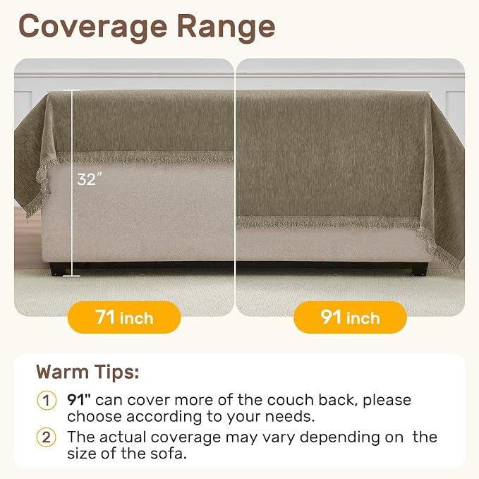 2 Pieces Sectional Couch Covers L Shaped Cover XXXL Quicksand | Thick Washable Fabric for L Shaped Sectional Sofa, Anti-Pet Hair, Stain & Wear Resistant, Easy Care & Installation