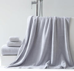 30x60 Inches Extra Large Bath Towels Set Super Soft Absorbent Luxury Microfiber Towels for Bathroom (Gray, 6PCS)