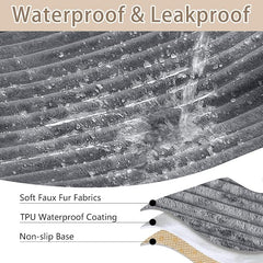 100% Waterproof Couch Covers for Dogs, 35"×82" Washable Couch Cover, Non Slip Sectional Couch Covers for 3 Cushion Sofa Cover Pet Friendly, Cat and Dog Couch Bed Cover- Dark Gray