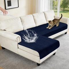 100% Waterproof Couch Covers for Sectional Sofa, Washable Couch Cover, L Shaped Couch Cover for Dogs, Non Slip 2 Pieces Sofa Cover Pet Friendly, 35"x63"+35"x70.9"-Navy Blue