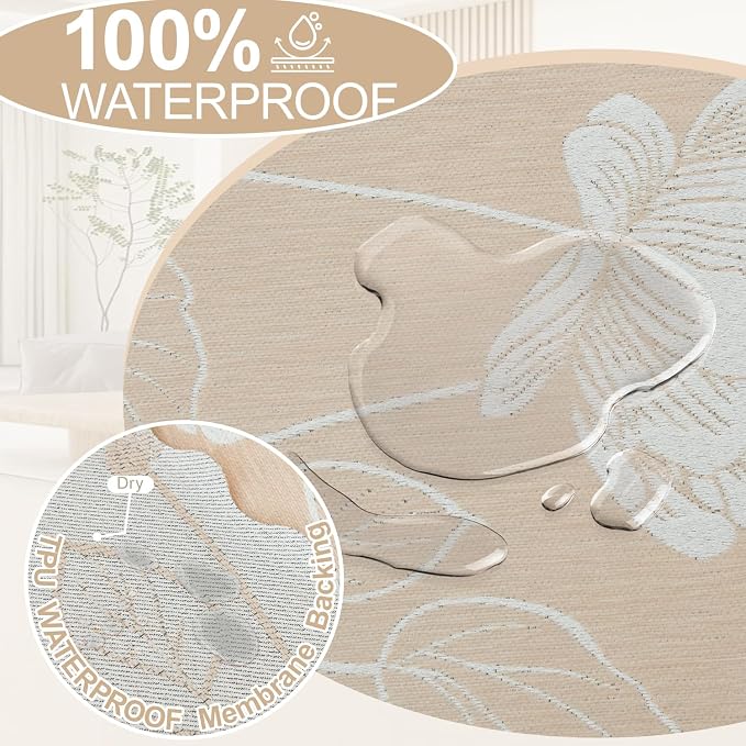 1OO% Waterproof Sectional Couch Covers for Dogs L Shaped Corner Sofa Cover Washable Chenille Sofa Slipcovers Blanket Modern Jacquard Pet Furniture Protector (91"x252", Beige Flower)