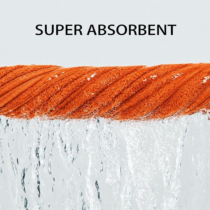 2 Piece Bath Sheets, 40"x80" Bath Towels, Burnt Orange | Extra-large size, Quick dry, Highly Absorbent, Lint Free .shower towels for bathroom gym spa .Big and Tall users