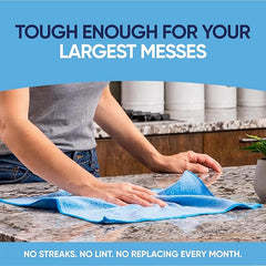 12" x 12" Microfiber Cleaning Cloths (50 Pack) - Reusable Towels, Wash Rags, Dust Cloth, All-Purpose: Kitchen, Dish, Cars, Shop, Glass (Yellow)