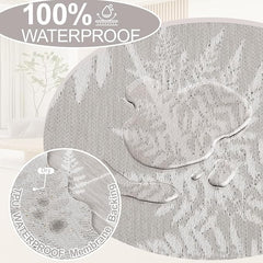 1OO% Waterproof Sectional Couch Covers for Dogs L Shaped Corner Sofa Cover Washable Chenille Sofa Slipcovers Blanket Modern Jacquard Pet Furniture Protector (91"x252", Light Gray Leaf)