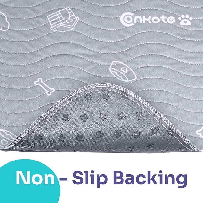 2 Pack Puppy Pee Pads Heavy Absorbency Washable for Dogs, Reusable Pee Pads | Non-Slip Waterproof Pet Training Pads for Puppy Playpen, Crate, Whelping Box, 18"x24"