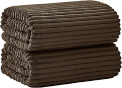 2 Piece Bath Sheets, 40"x80" Microfiber Bath Towels, Brown | Extra-large size, Quick dry, Highly Absorbent, Lint Free .shower towels for bathroom gym spa .Big and Tall users