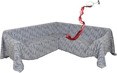 1OO% Waterproof Sectional Couch Covers for Dogs L Shaped Corner Sofa Cover Washable Chenille Sofa Slipcovers Blanket Modern Jacquard Pet Furniture Protector (91"x276", Navy Wave)