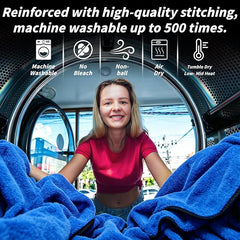 20 Pack Microfiber Towels for Cars, 24" x 16" Dual-Sided Car Drying Towel | 400 GSM Highly Absorbent, Lint-Free Microfiber Cleaning Cloths for Scratch-Free Drying, Detailing, Buffing, Polishing Cars